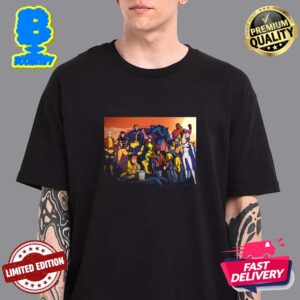 Xmen 97 Team Assemble Promotional Art Cyclops Jean Grey Wolverine Beast Storm Rogue Gambit Jubilee Bishop Morph Vintage T Shirt