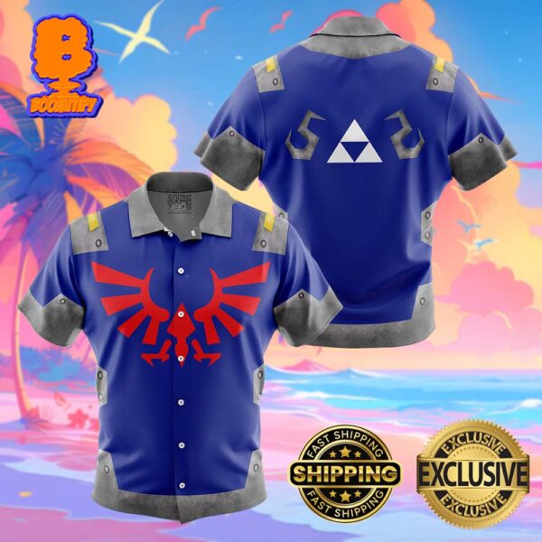 Zelda Shield Style The Legend Of Zelda Funny Summer Collections Hawaiian Shirt For Men And Women