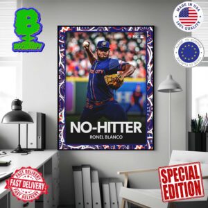 Houston Astros You Have A No-Hitter Ronel Blanco No Hits The Blue Jays Wall Decor Poster Canvas