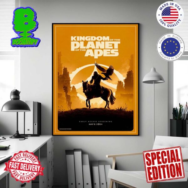 New Poster For Kingdom Of The Planet Of The Apes The Film Will Have Early Access Screenings On May 8 Wall Decor Poster Canvas